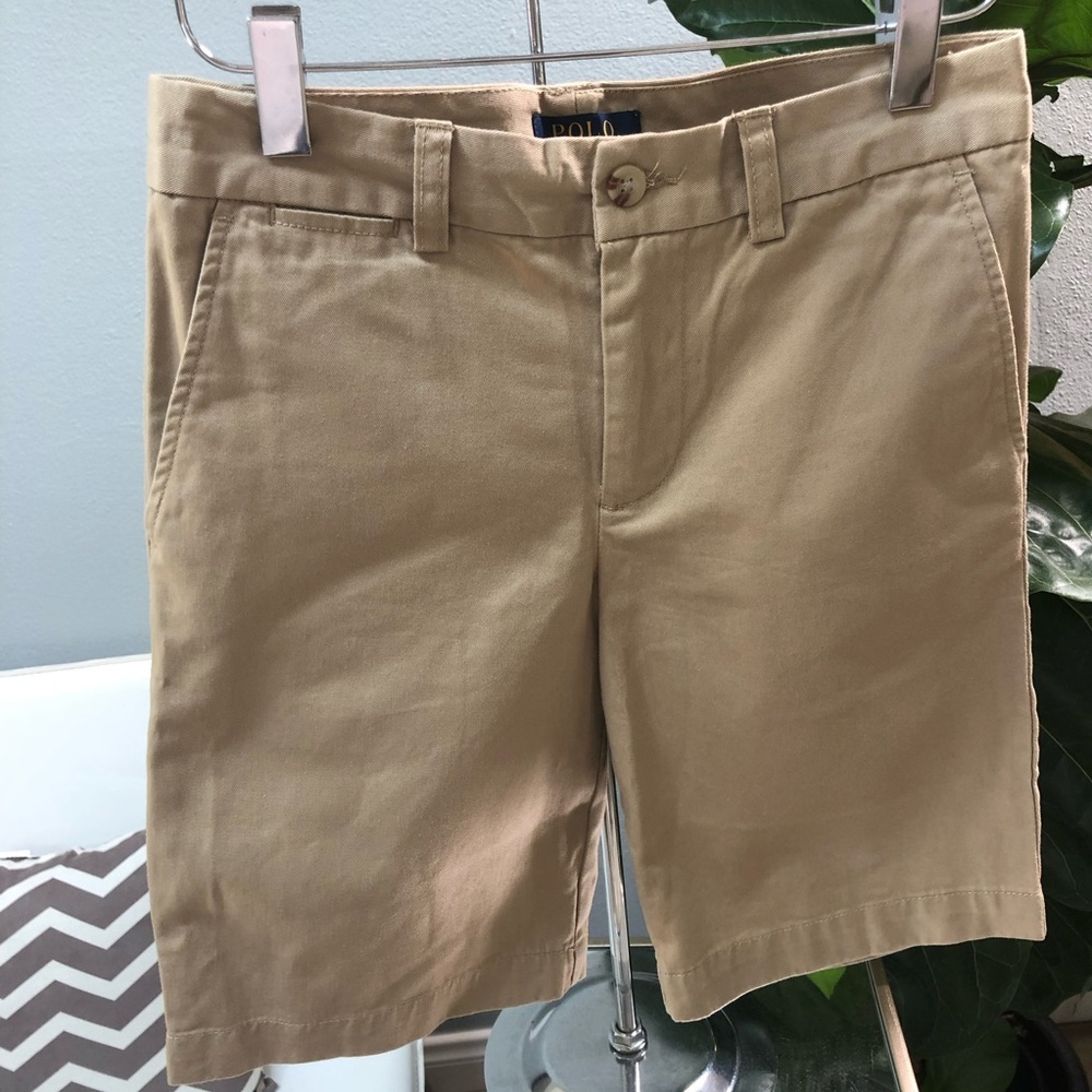 Ralph Lauren Men's Khaki Flat Front Shorts - Picture 4 of 7